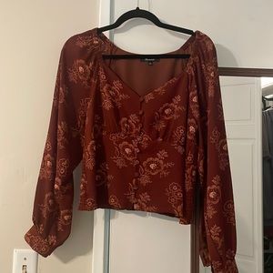 Madewell floral blouse